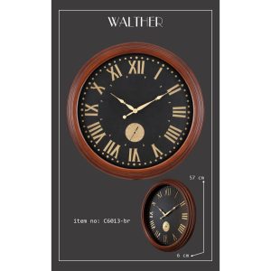 ساعت دیواری والتر مدل C6013BR 3 ساعت دیواری والتر مدل C6013BR