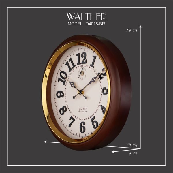 ساعت دیواری والتر مدل D4018BR