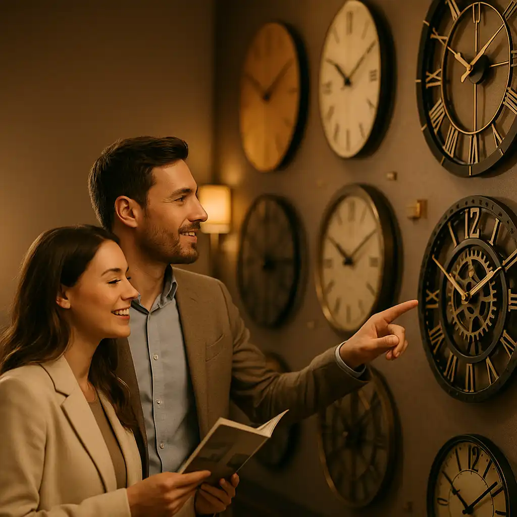 ساعت دیواری دکوراتیو با طرح خاص