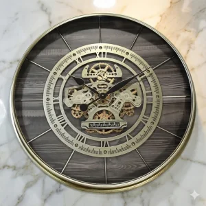 ساعت دیواری والتر مدل 7144 روی دیوار سنگی مرمر سفید