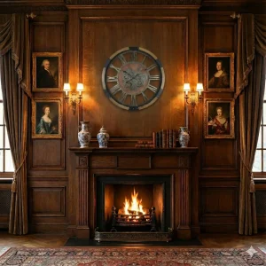 ساعت دیواری والتر مدل 7169 در محیط کلاسیک