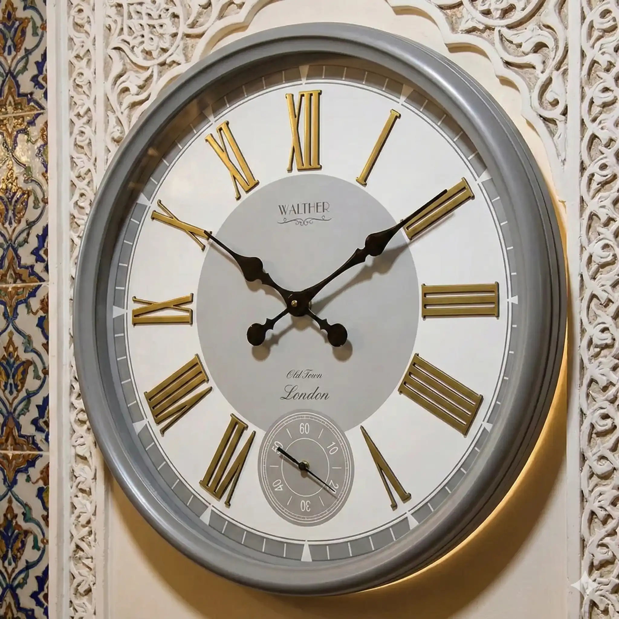 ساعت دیواری والتر مدل 6011 2 ساعت دیواری والتر مدل 6011 نمای روی دیوار